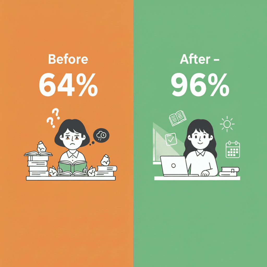 Best Morning Routine for Students 2025: 64% to 96% in 3 Months