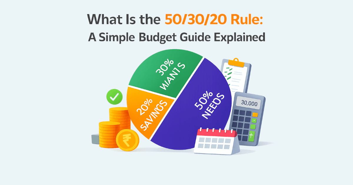 what is the 50/30/20 rule budget breakdown showing needs wants and savings